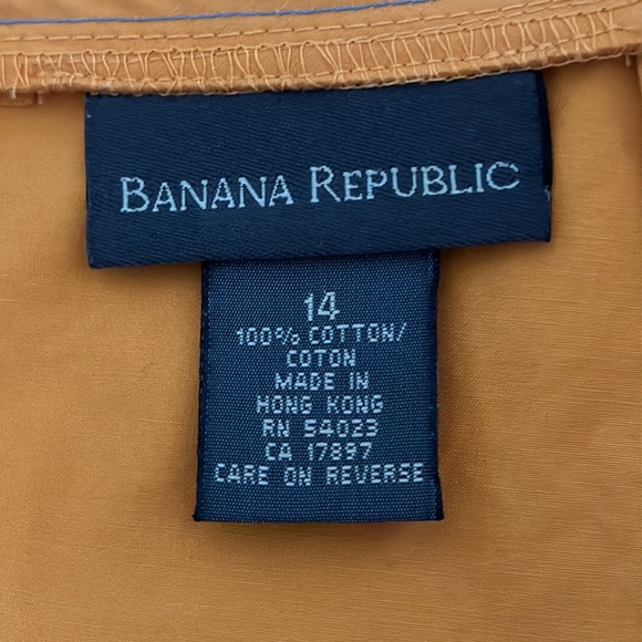 Banana Republic 💯 Cotton Pencil Cut Apricot Color Skirt Size 14 - Picture 6 of 7